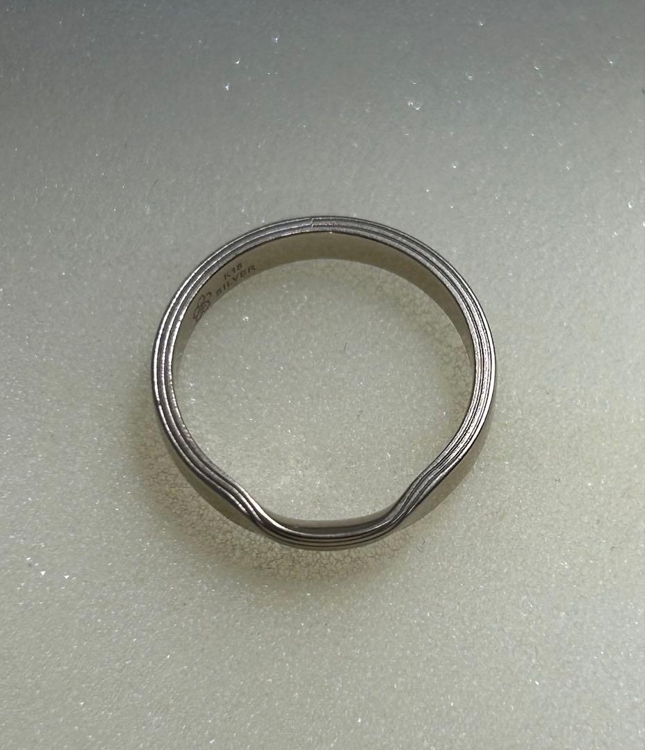 ゆりり様専用 【杢目金屋】K18/Sv結婚指輪 15号 メンズ レディース