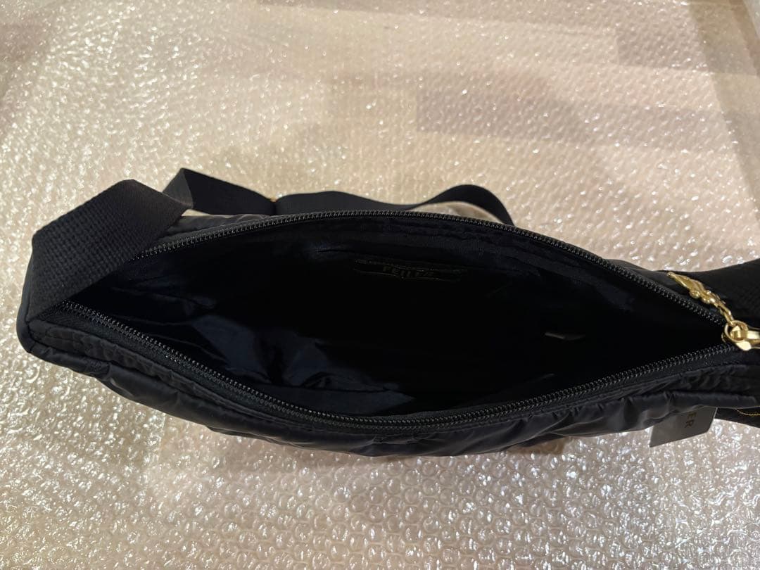 新品未使用 FEILER フェイラー ハイジ ハーフムーンバッグ ブラック