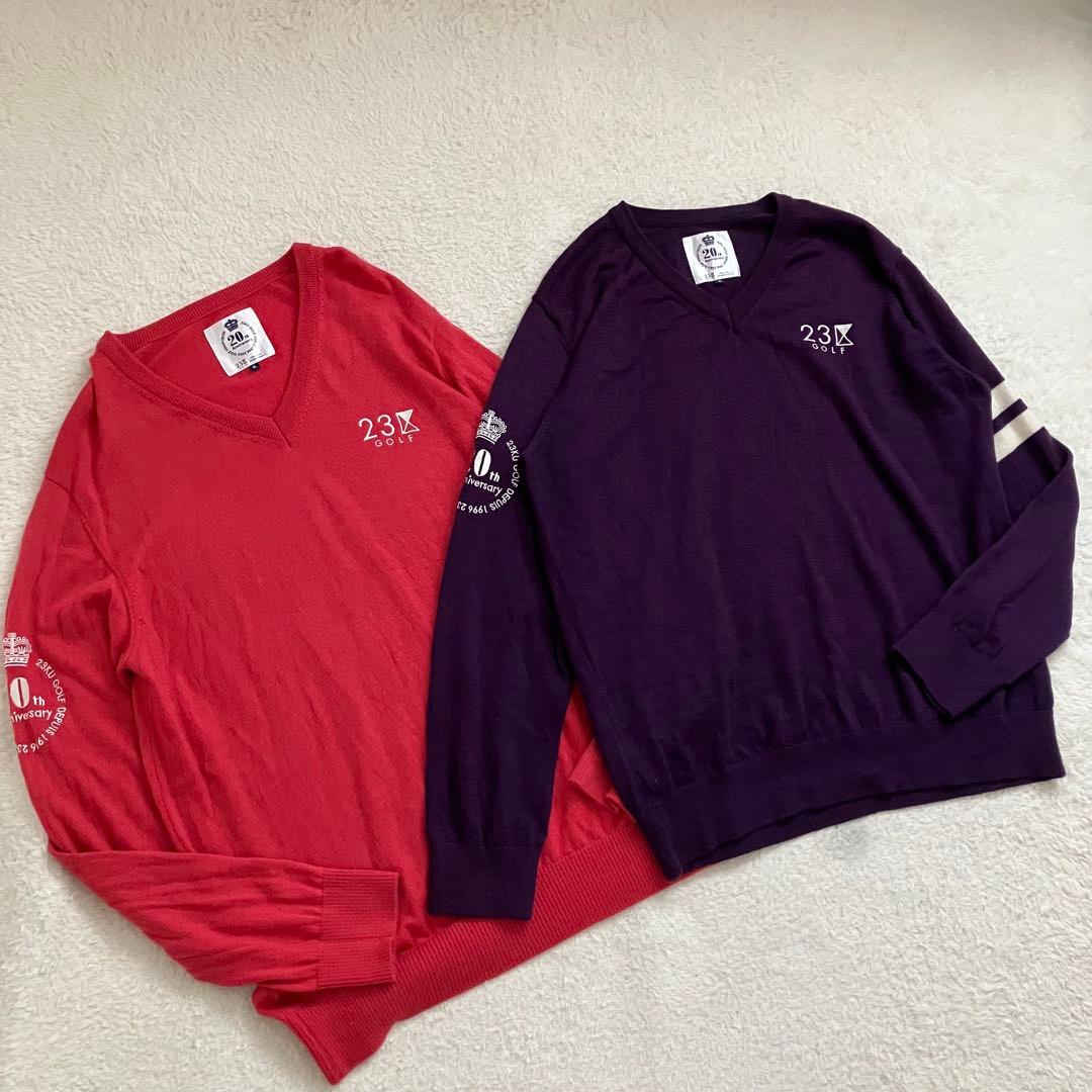 23区GOLF 20th anniversary ウール ニット 2枚セット - メルカリ