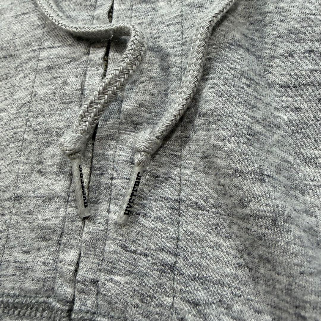 希少 HYSTERIC GLAMOUR フード付き パーカー グレー レア 希少デザイン
