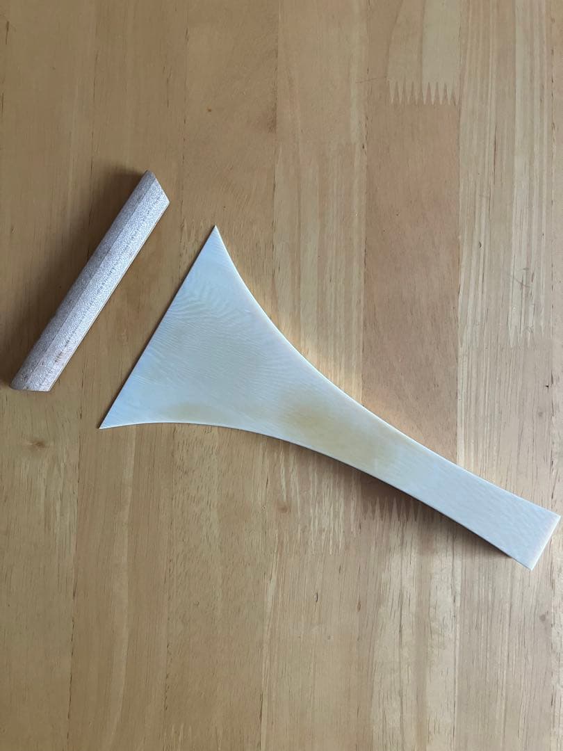 長唄三味線 天然素材 樫の撥25匁に近いサイズ