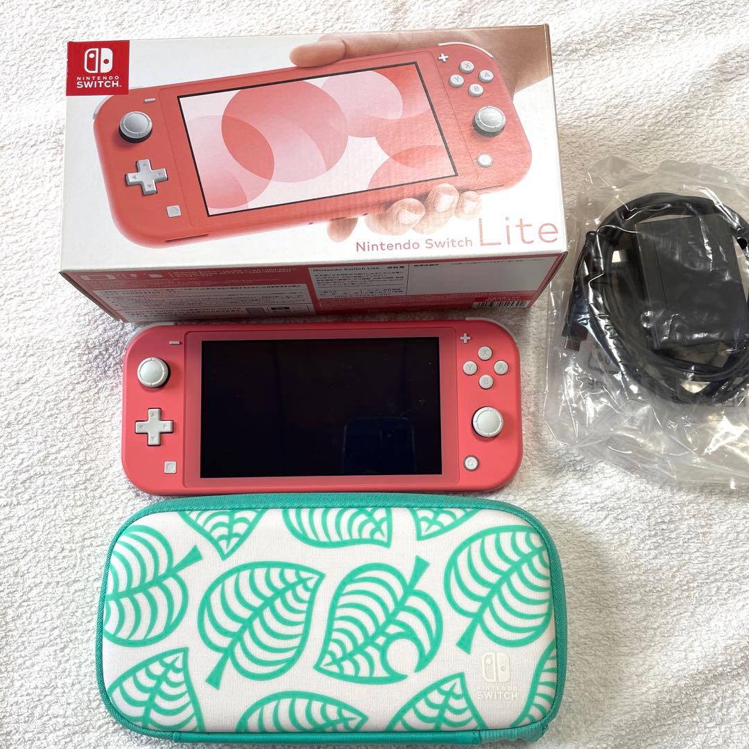 Switch liteコーラル 箱付き 公式 ストア