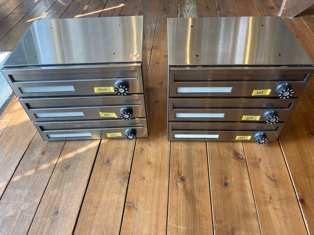 ステンレス製4段引き出しポスト2セット 2wayステンレスダストボックス（2分別）の通販・卸売り | アイラッシュ