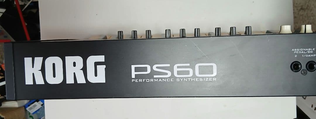 KORG PS60 シンセサイザー 61鍵 純正電源、ペダル、取説付属 KORG PS60