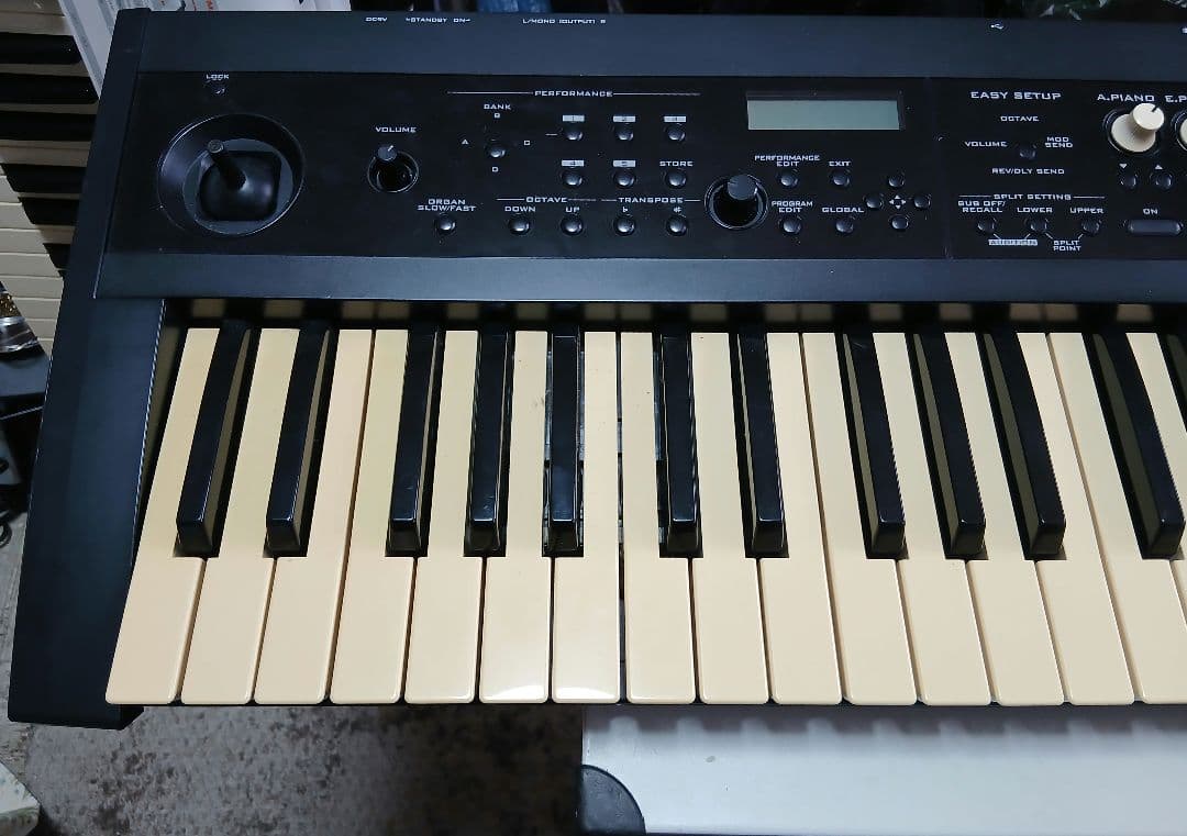 KORG PS60 シンセサイザー 61鍵 純正電源、ペダル、取説付属 KORG PS60