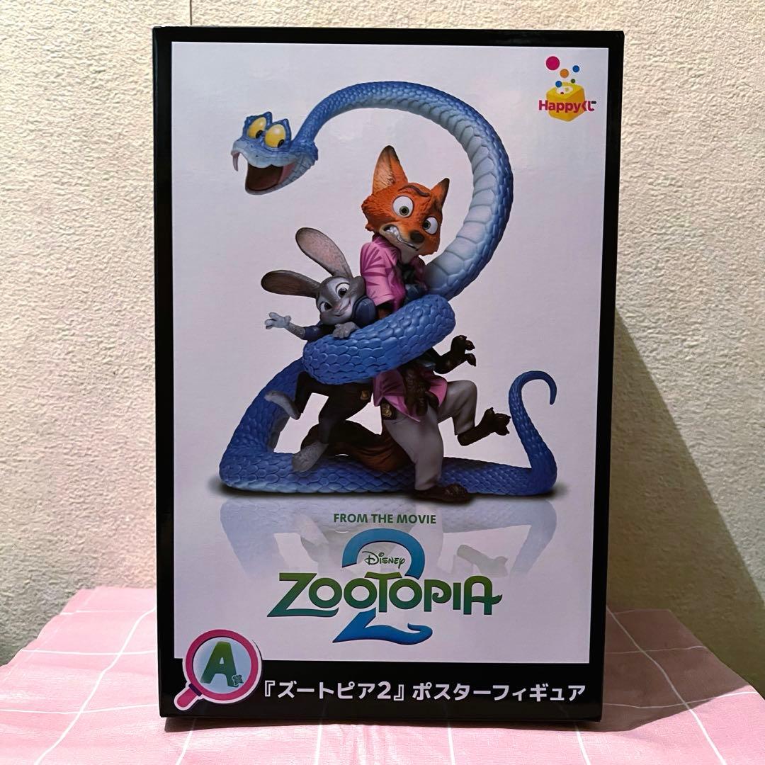 ◆新品◆ズートピア2 A賞 ポスターフィギュア ニック ジュディ happyくじ ズートピア2】Happyくじに登場！ ティザーポスターのニック、ジュディ