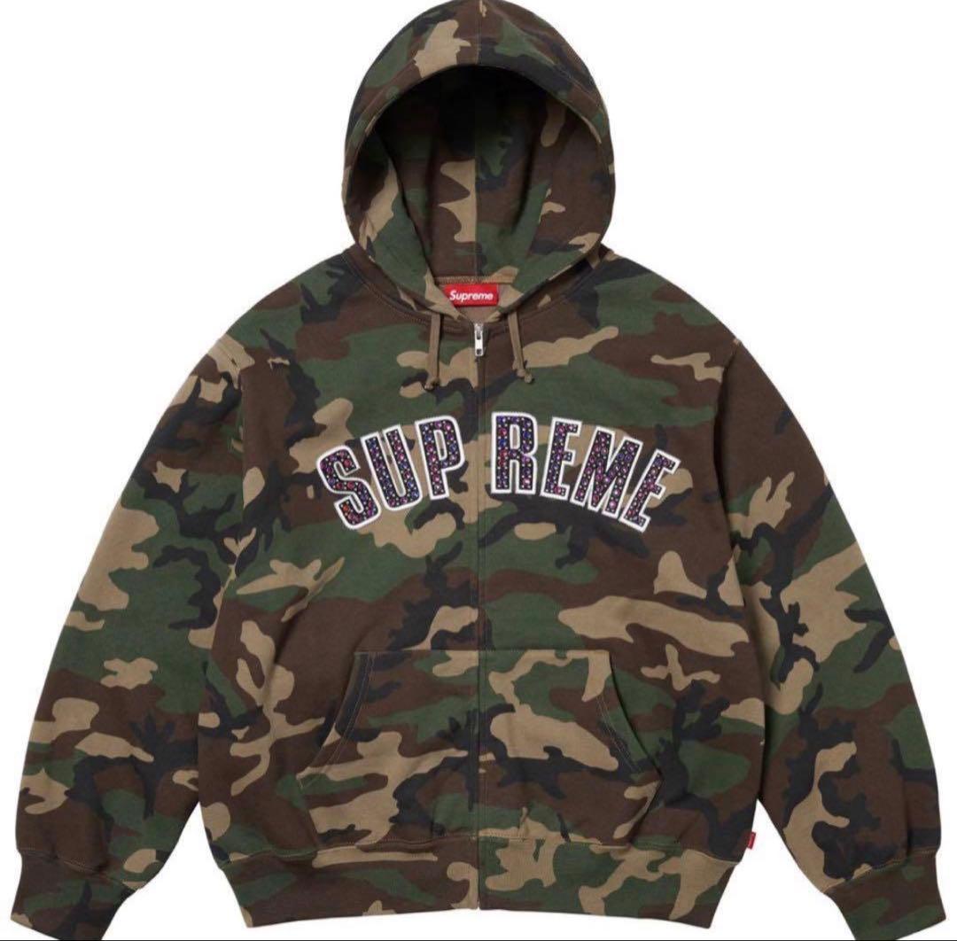 トップス Supreme x B.B. Simon Zip Up Hoodie Camo Supreme b.b. Simon Zip Up Hooded Sweatshirt Woodland Camo Men's