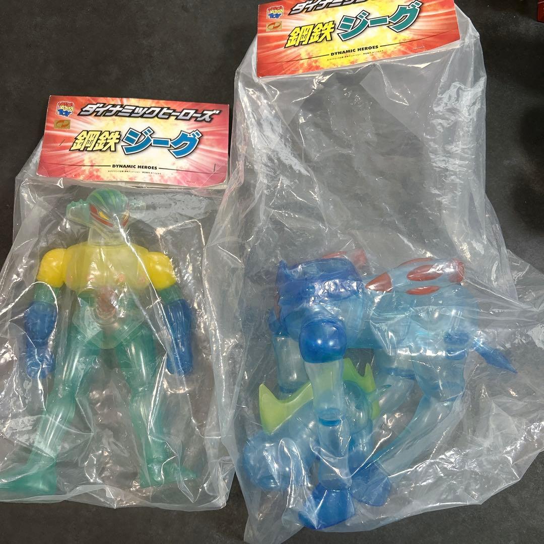 限定 激レア 鋼鉄ジーグ パーンサロイド クリア ソフビ セット メディコムトイ MEDICOM TOY - パーンサロイド（クリアカラー版）