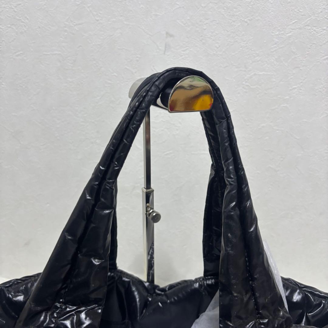 希少】DIESEL ディーゼル トートバッグ ステッチロゴ ダウン ブラック