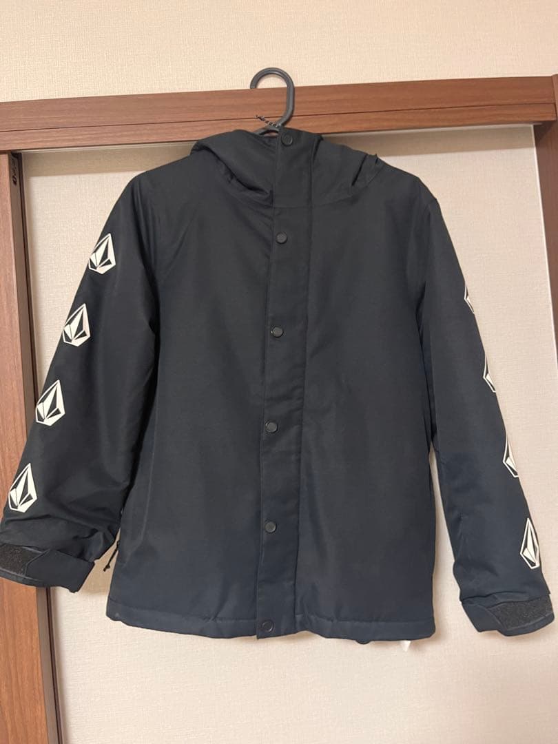 Volcom フード付き黒スノーボードジャケット VOLCOM（ボルコム） コート ジャケット Mens L Gore-Tex Jacket
