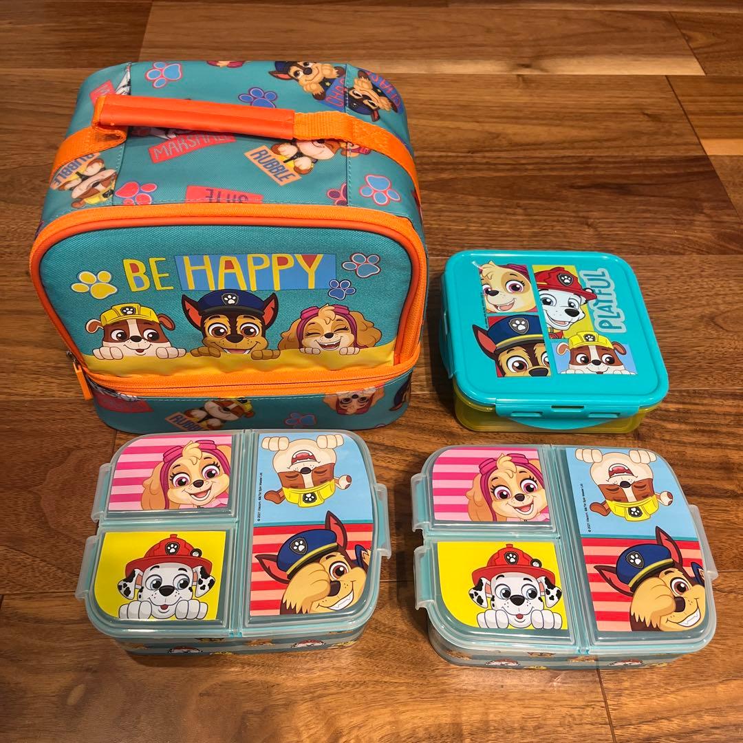 パウパトロール 保冷バッグ&ランチボックス3点セット スケーター パウパトロール アルミ弁当箱 370ml 中子付 ランチボックス