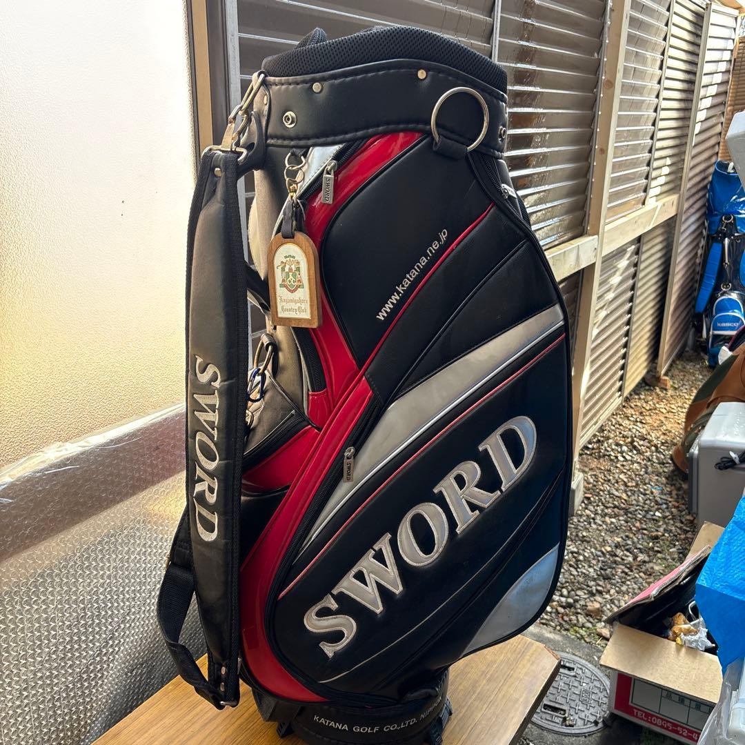 SWORD KATANA GOLF キャディバッグ 黒/赤 - メルカリ