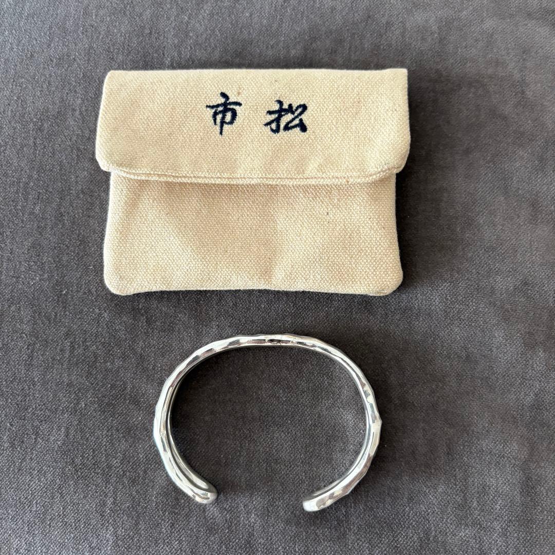 市松 シルバーバングル ダブルスタイル - メルカリ