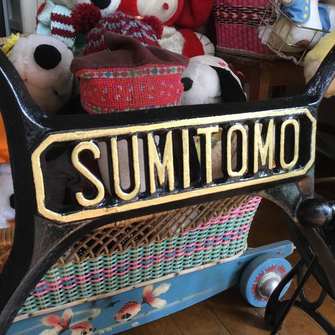 アンティーク※ SUMITOMO足踏みミシン脚のテーブル アイアン