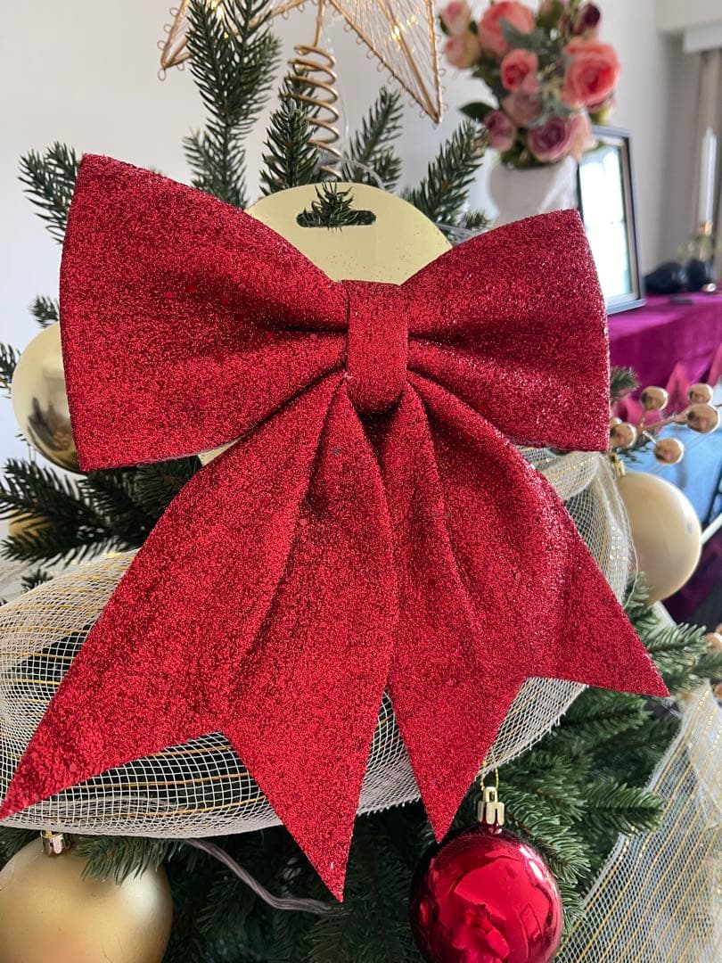 1.5m クリスマスツリー 金色装飾付き