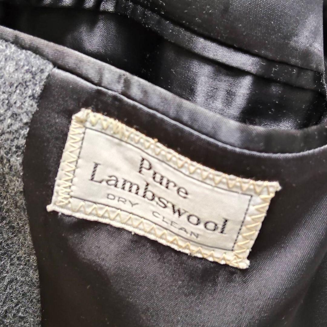 アクアスキュータム チェスターコート ピュアラムウール 英国製 グレー