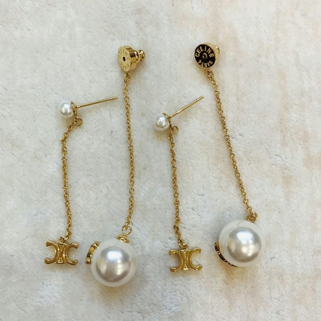 セリーヌ ピアス ロング - メルカリ