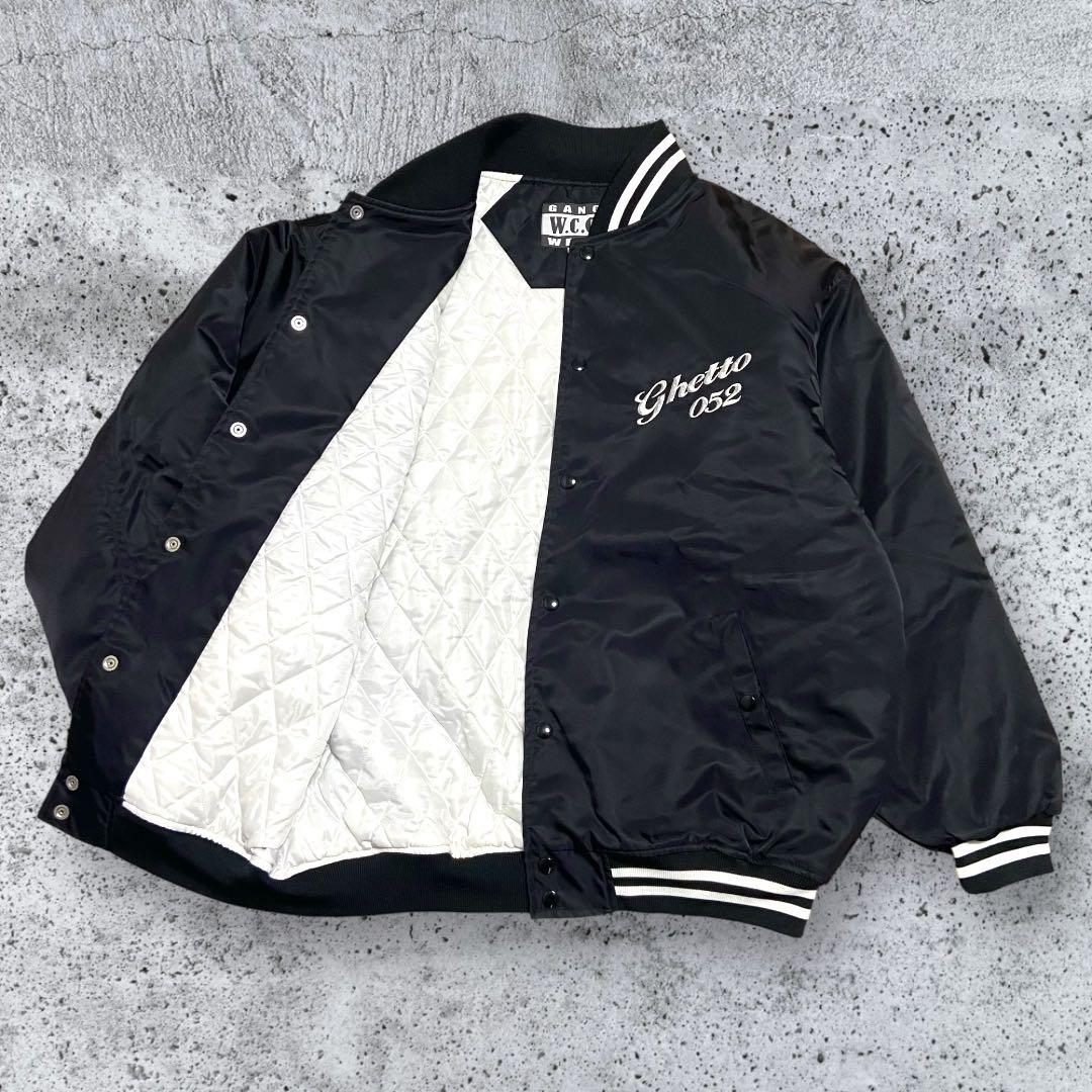 極美品・入手困難】W.C.C. スタジャン 黒2XL相当 両面刺繍 AK-69