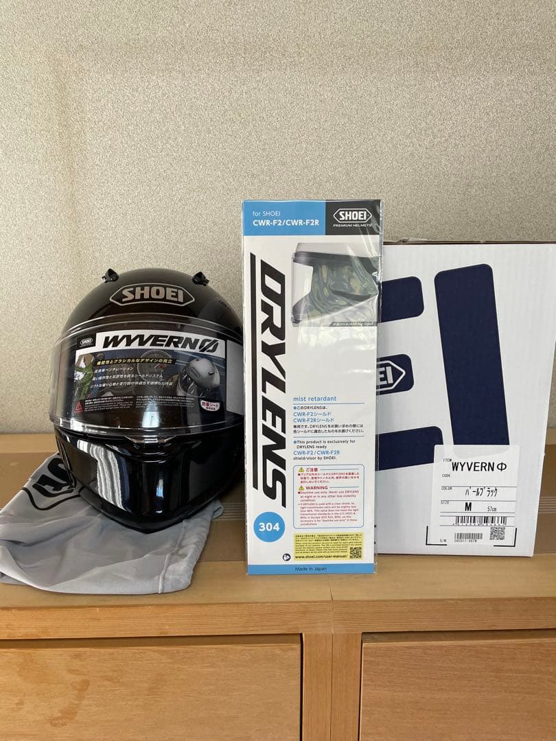 Shoei WYVERN0 ワイバーンゼロ パールブラックMサイズ - メルカリ