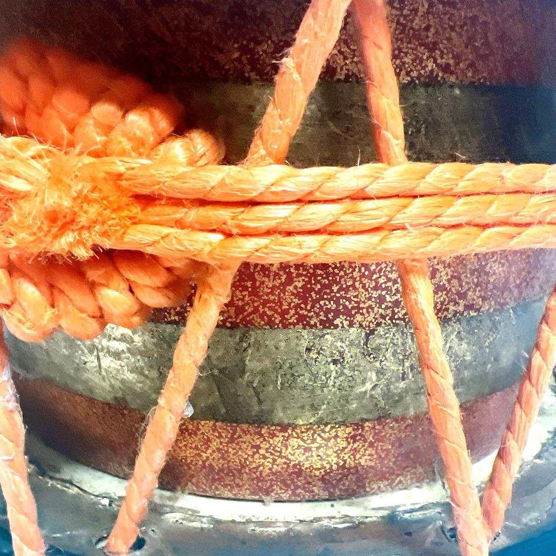 締め太鼓　和太鼓 34.5cm×16cm 蒔絵　打楽器　鼓面良好　金彩