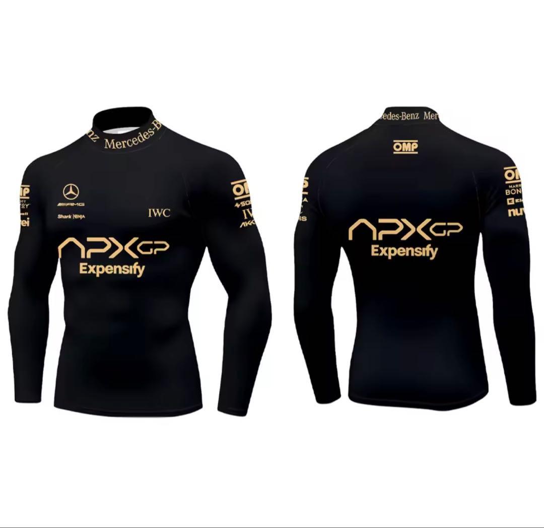 映画 F1 エフワン インナー APXGP Tシャツ 黒L ブラッド・ピット