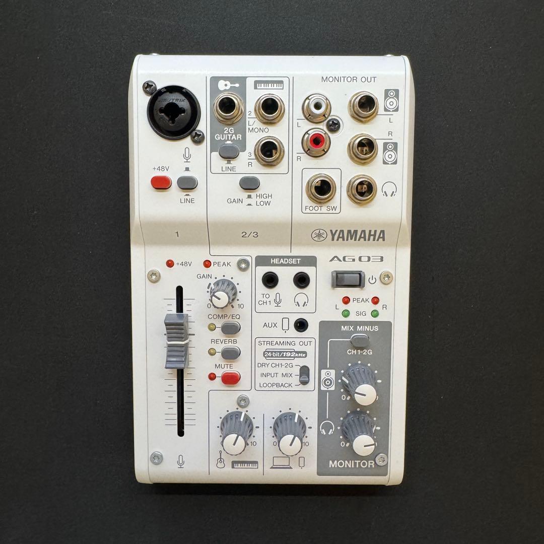 【美品】　YAMAHA AG03 MK2 オーディオインターフェイス 未使用品】YAMAHA AG03 MK2 美品】YAMAHA AG03 MK2 USBオーディオ