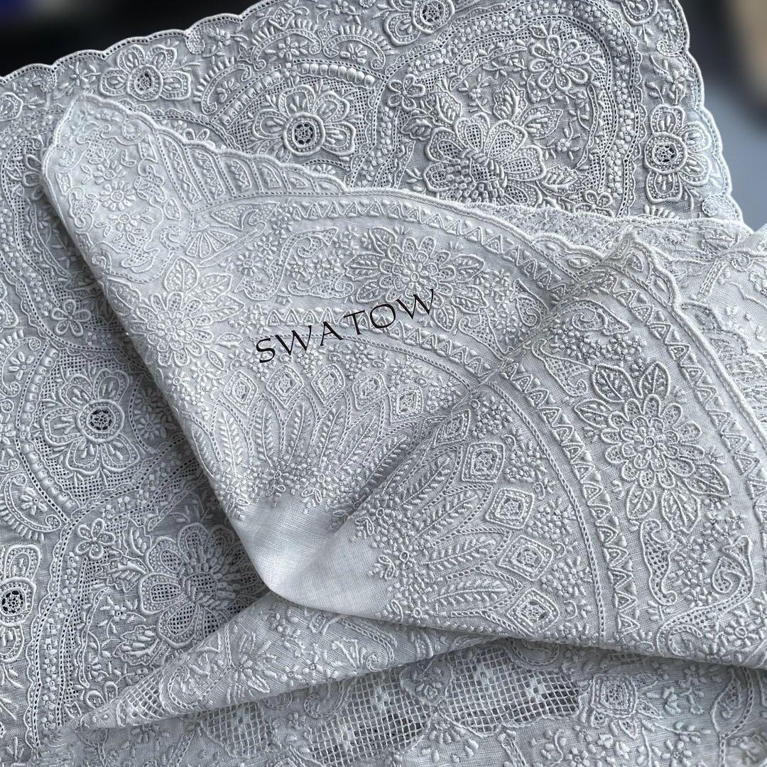 最高級 刺繍ハンカチ スワトウSWATOW 最高級と言われるハンカチ3枚入り
