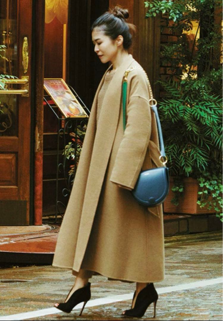 blamink ブラミンク ロングテントコートキャメル - メルカリ