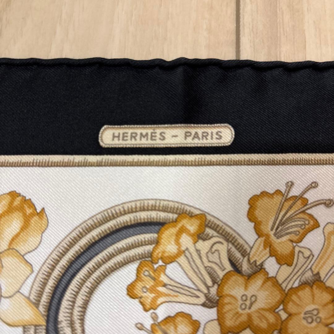 HERMES CARRE 40cm タグなし エルメス プチカレ シルクスカーフ