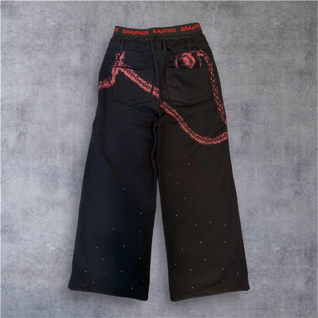 極希少・美品】GRANCY ラインストーンデザインレイヤードスウェット