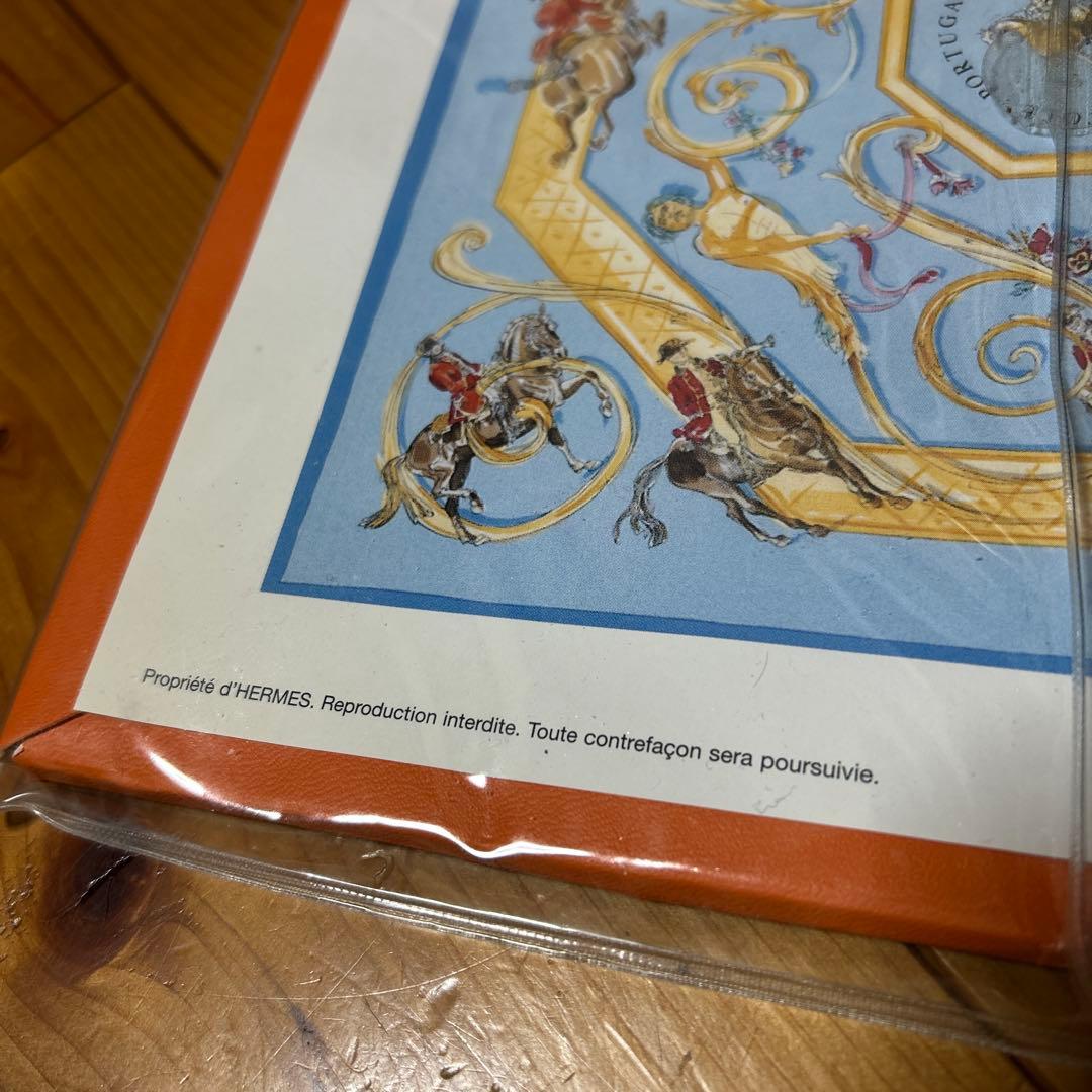 カ*コ様 HERMESエルメス カレ90ポルトガル馬術学校 シルク スカーフ ブ