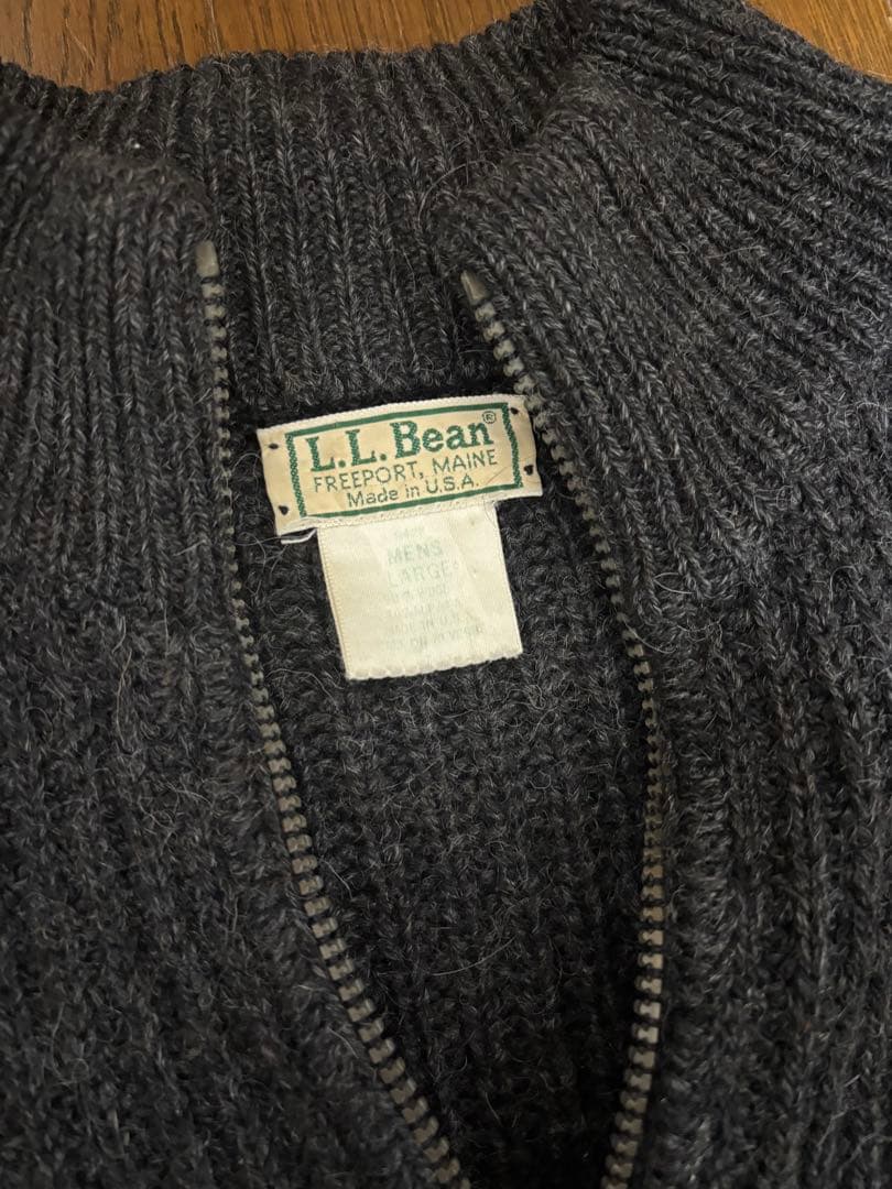 90s USA製 L.L.Bean ドライバーズニット