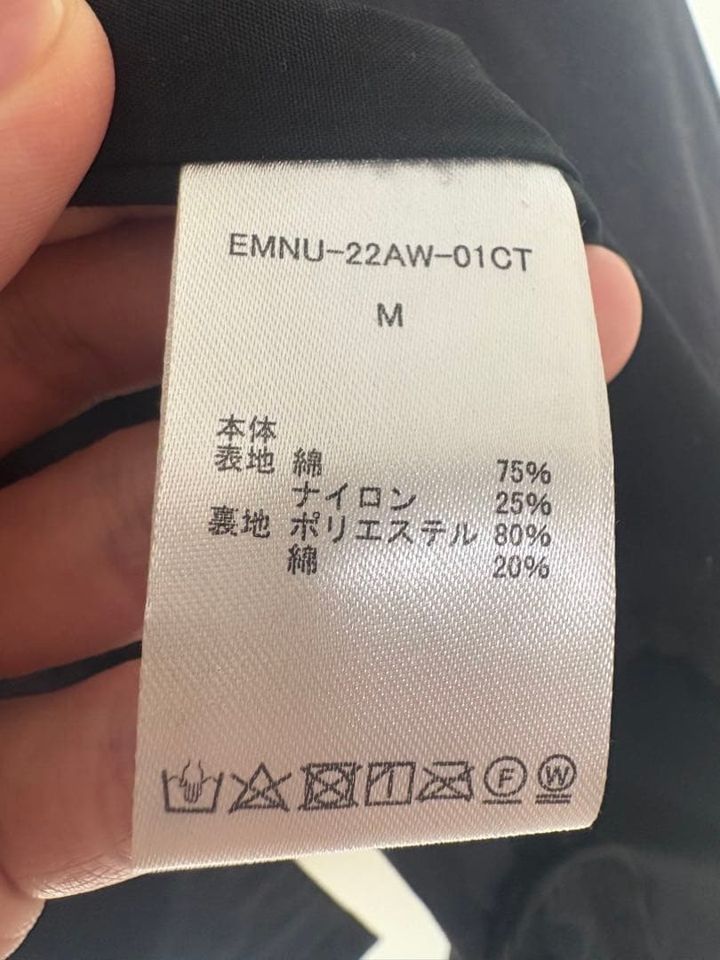 emulation EMNU-22AW-01CT コート 黒 ベスト無し