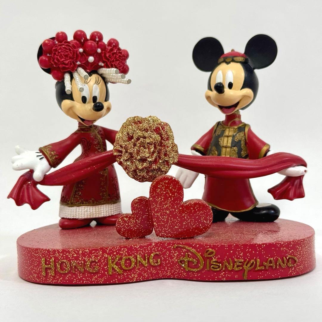 香港 ディズニー 限定 ミッキー ミニー フィギュア 赤 ハート Disney（ディズニー） レノックス LENOX ミッキー&ミニーマウス 永遠の
