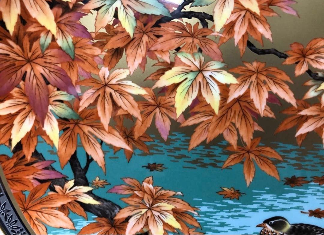 未使用/特価❕ノリタケ/スタジオコレクション/秋＊紅葉/絵皿/1点 飾り