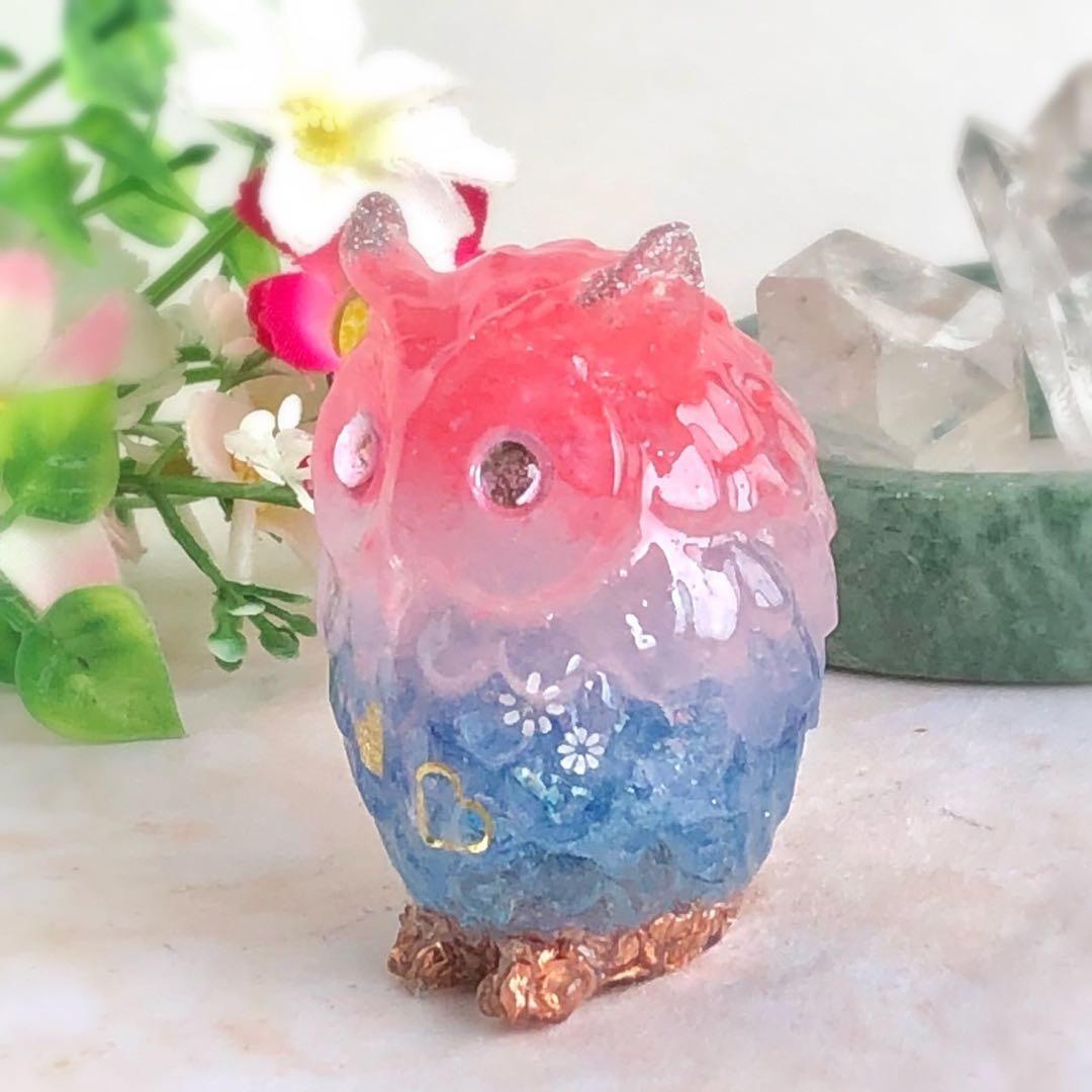 lovely♥️クラックフクロウさん✨ オルゴナイト危険回避☆身を守る