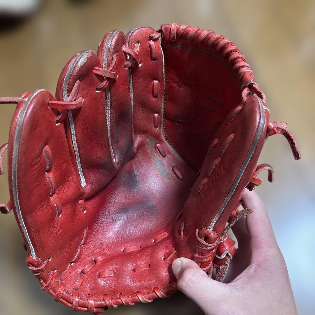 タイシークラフト 左 投手用 赤 グローブ 硬式 - メルカリ