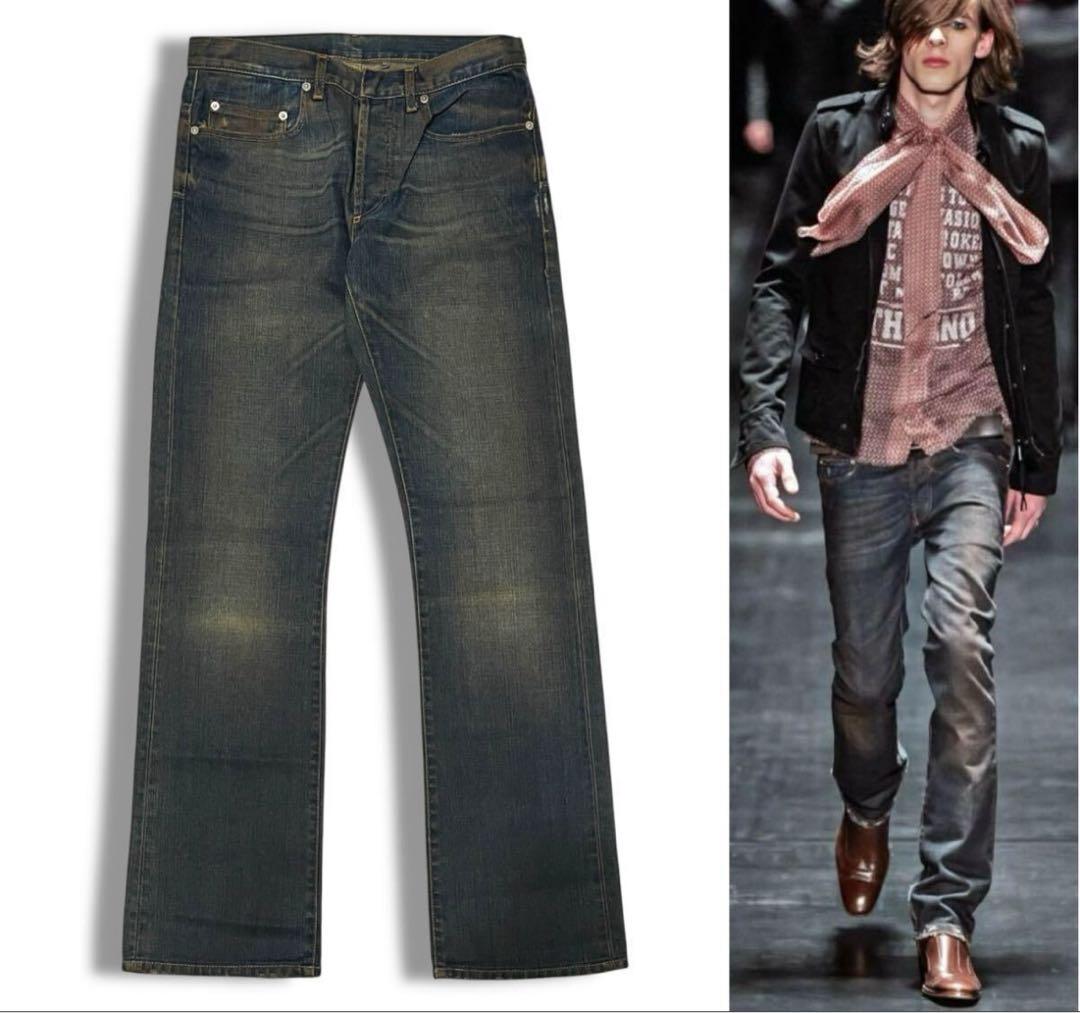 d*4様 DIOR HOMME ディオールオム エディ期 05AW デニム 赤錆 - メルカリ