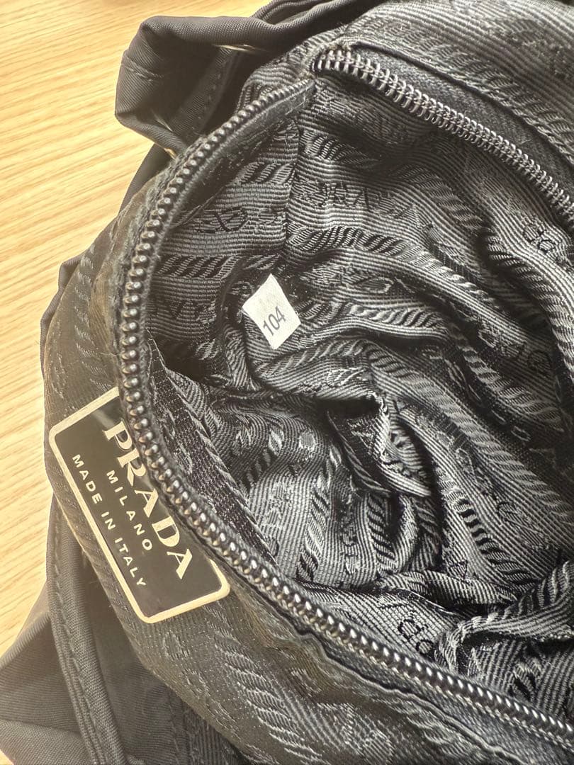 ✨PRADA プラダ B6677F リュックナイロン 三角ロゴ ブラッ