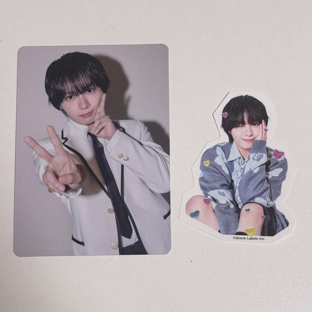 なにわ男子 HARDWORK ファミクラ盤 トレカ フレークシール 大西流星