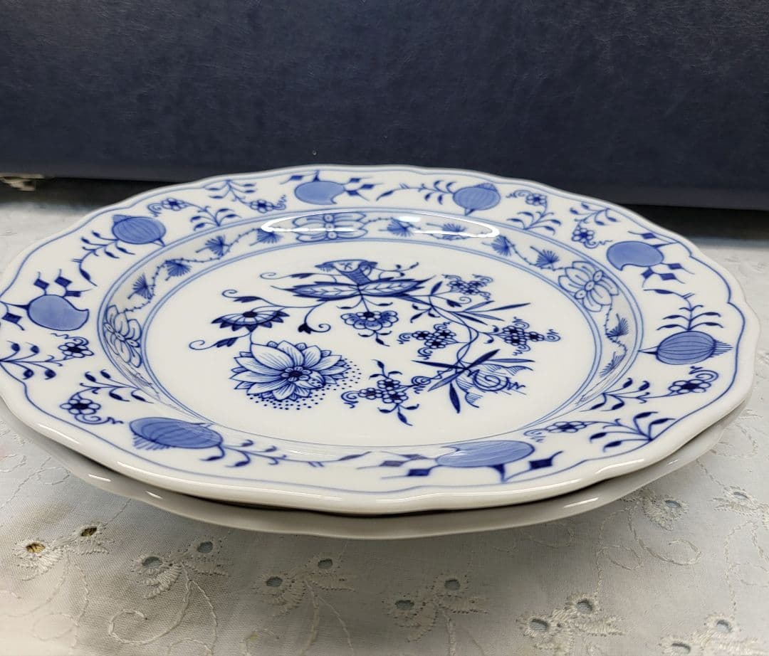 未使用近✨マイセン ブルーオニオン プレート 20cm皿 サラダ デザート2