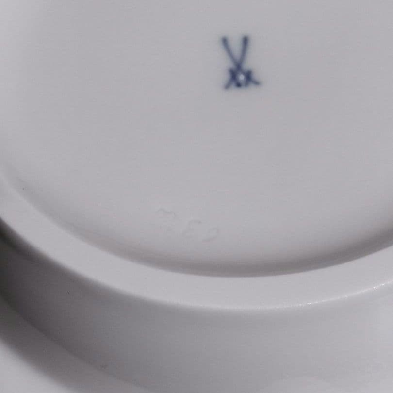 ☆廃盤 未使用☆ MEISSEN マイセン 双剣 アッシュトレイ 灰皿 小物入れ