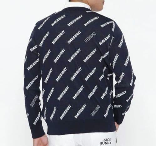 再再再値下げ新品 ジャックバニー ニット4 紺ネイビー定価17600円