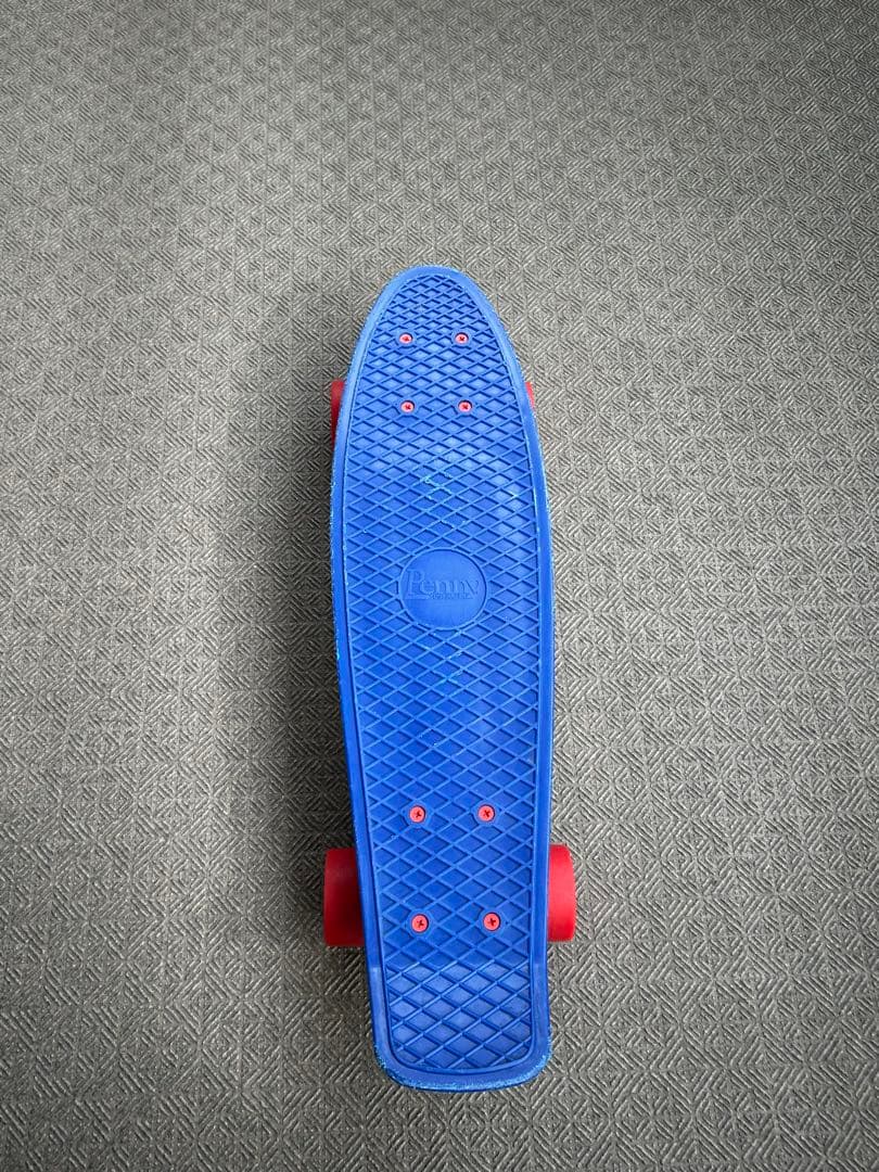 美品 Penny ペニー スケートボード 青 赤 トリコロール ミニクルーザー