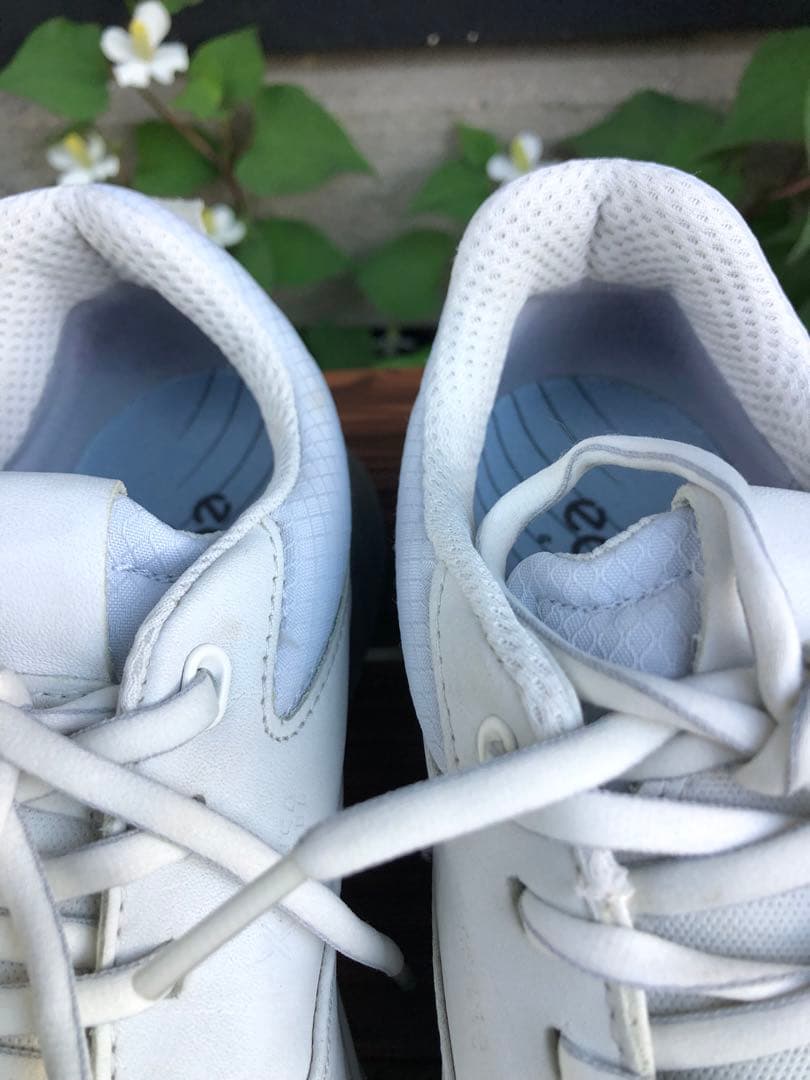 340番 美品 ecco ゴルフシューズ 37 23.5cm スパイクレス