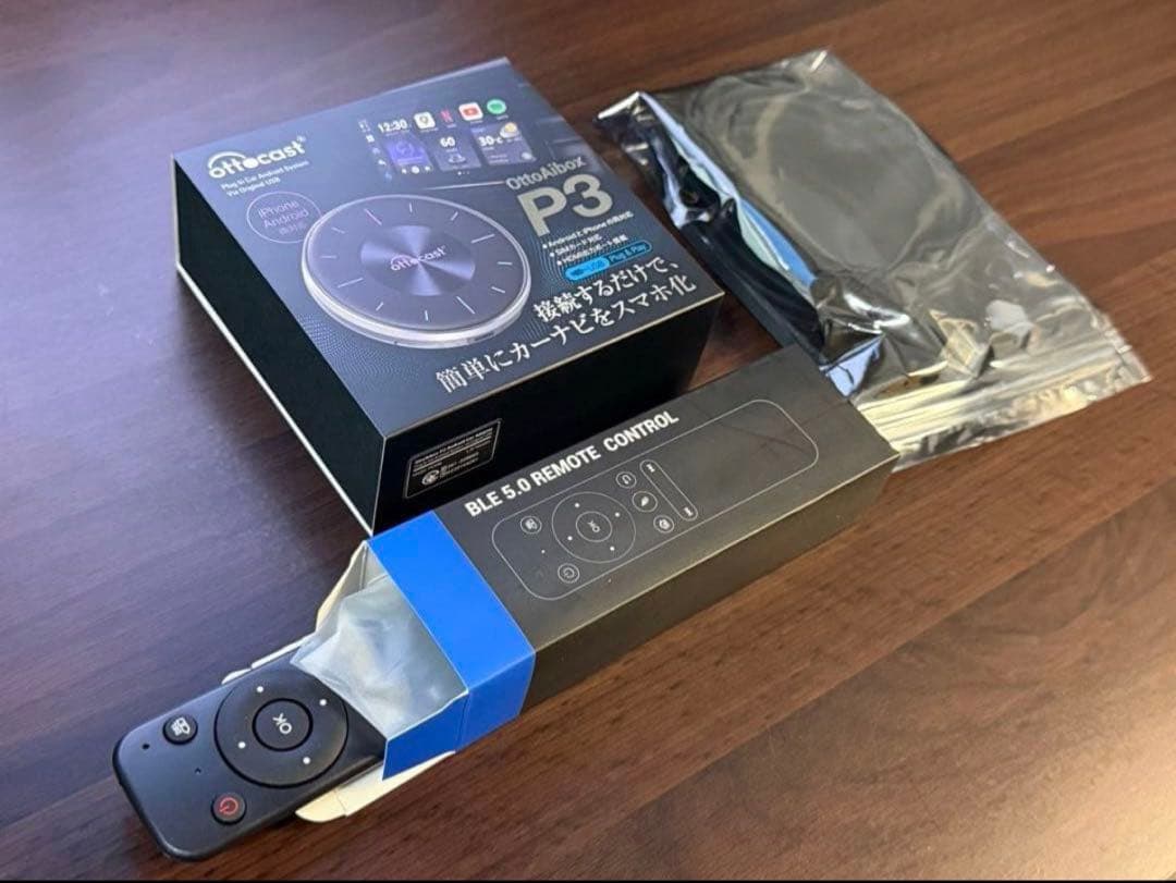 Ottocast P3 カーナビ Bluetoothリモコン・HDMIケーブル付 OTTOCAST P3 CarPlay AI Box