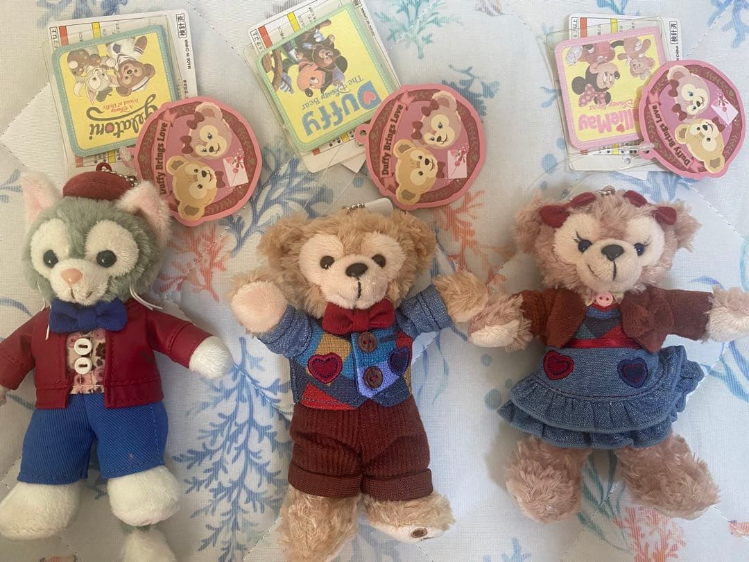 ダッフィー シェリーメイ ジェラトーニ ぬいぐるみバッジ