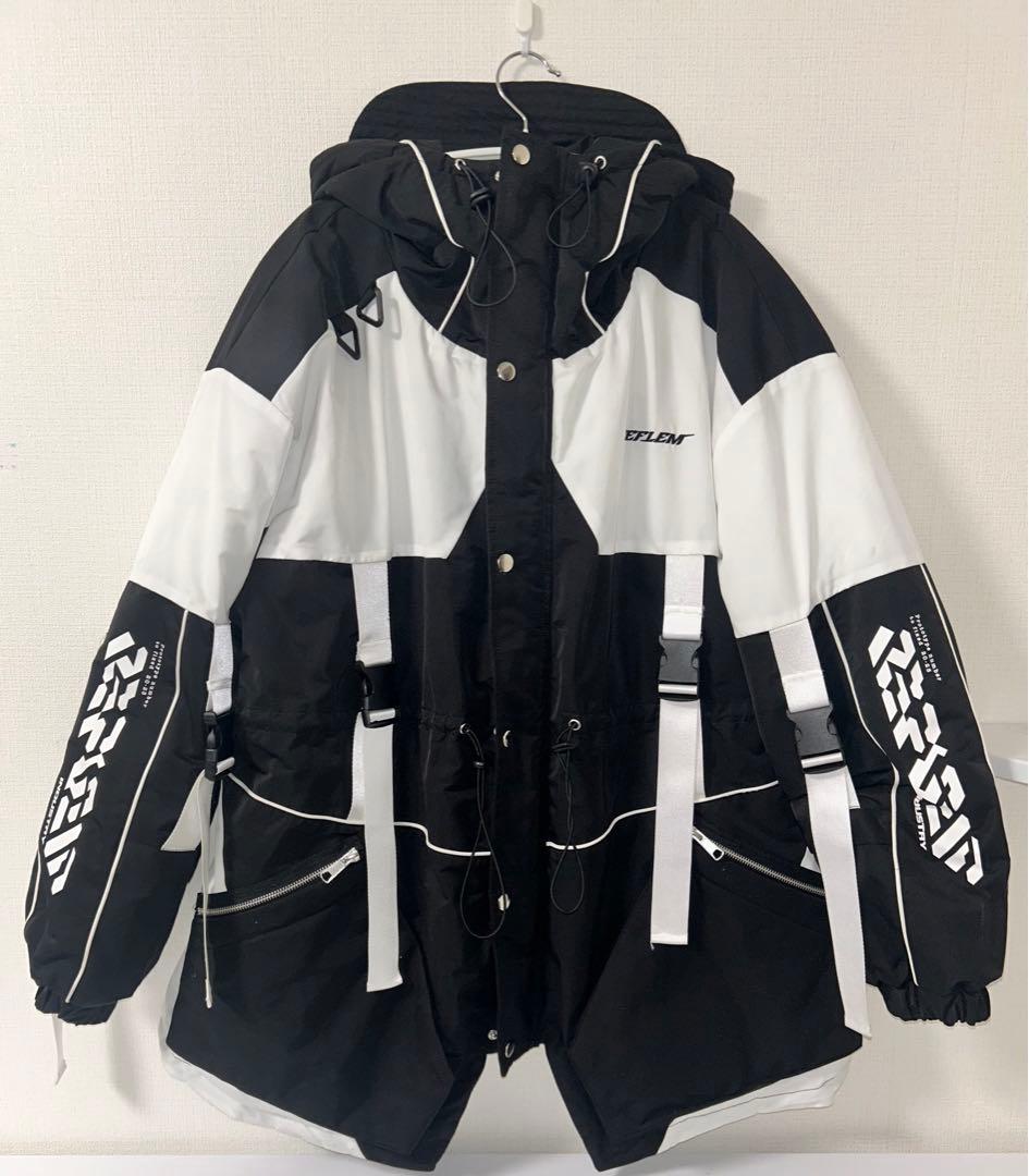 REFLEM/レフレム』サイバー切替ハイネック中綿コート