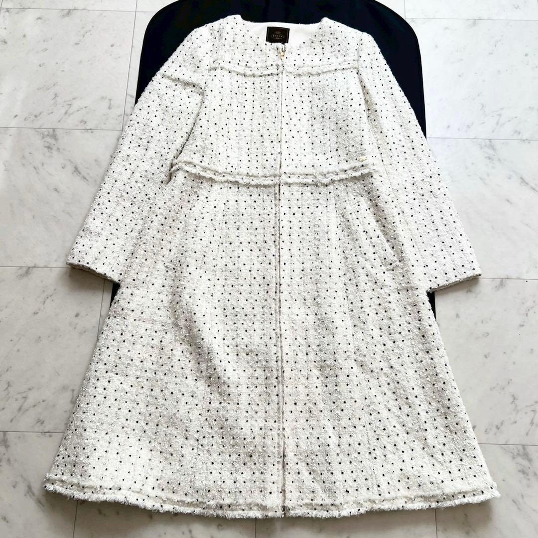 TOCCA 2023 ツイードノーカラーコート SWEET TWINKLE TOCCA（トッカ） ノーカラーコート コート SWEET TWINKLE ツイード