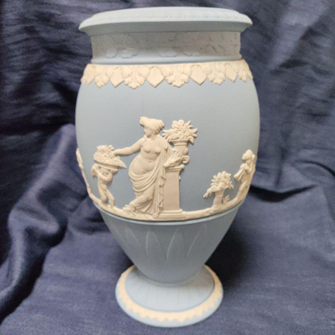 【未使用】ウェッジウッド　ジャスパーウェア　ペールブルー　ボーンティフルベース 楽天市場】セール価格 ウェッジウッド Wedgwood ジャスパー ペール